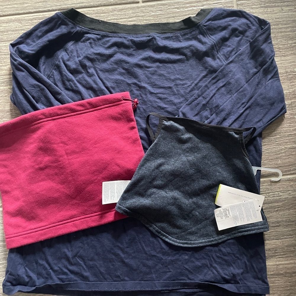 GAP-L TALL-Scoop Neck top➡️ Old Navy Gatier, Neck warmer- New with tags- 3 items